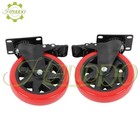 Caster Wheels  Heavy Duty 6 Inch Casters Set Of 4  Locking Swivel Casters Wheels