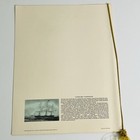 1966 Pan Am First Class Menu  Clipper Ship    nightingale     Vintage  Print