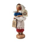 Sigro Erzgebirge Incense Smoker Weihnachts Stolen Woman Hand Made In Germany