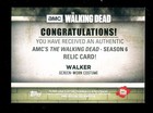 2017 Topps The Walking Dead Season 6  Walmart  Walker  Relic  Z
