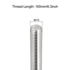 4pcs M10-1 5 X 160mm Length Fully Threaded Rod 304 Stainless Steel Right Hand   