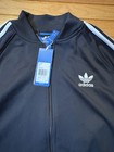 Adidas Navy Track Jacket Large Oasis Soccer Manchester City 