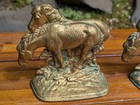 Pair Of Lovely Antique Or Vintage Bronze Horse Bookends