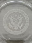 Vintage 1960 s United States Senate Etched Ashtray Fostoria Glass Crystal 5 5 In