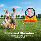 2-in-1 Fun Pool Toys Set For Kids  Inflatable Dart Board   Ring Toss Game  Pool 