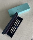 Vtg Sterling Silver Tiffany   Co  T-clip Ballpoint Pens  2    Mechanical Pencil