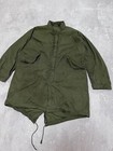 Vintage 60s Vietnam M-65 Arctic Liner Fishtail Parka Jacket L Od Green Army 70s