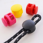 Nodg 50 Pcs Assorted Colors Lanyard String Cord Clips Plastic Round Ball Shape F