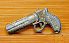 Vintage Cast Metal Multi Shot Miniature Toy Pistol
