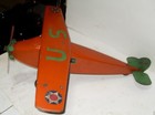 Vintage Antique Steelcraft Airplane Nx130 Pressed Steel 1920 s 23 1 2  Long 