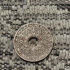 1921 Morocco 25 Centimes Coin - Copper-nickel - High Quality Coin 