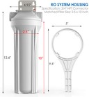 Simpure 10 Inch Whole House Water Filter Housing 10  X2 5  Cto Filtration System