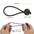 20pcs Ball Bungee Cords 4  Heavy Duty Bungee Cord Balls For Tent Holding Black