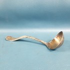 Vintage 1881 Rogers A1 Silver Plate Spoon Gravy Ladle Unique Bent Wave Handle