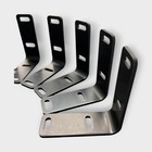  lot Of 10  1 8 x3 x3  Black Anodized Aluminum L Corner Brackets - Marine Grade