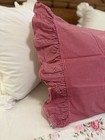 Ralph Lauren Gingham Red Standard Pillow Sham Red White Check Ruffled Wendy