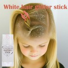 Rainbow White Hair Glitter Stick mermaid Costume Body Face 01 Rainbow 