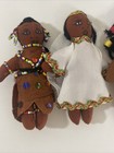 9 Vintage Small African American Doll   Animals Ornaments 5    Rare Hand Made