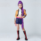 Kids K-pop Demon Hunters Cosplay Costume Rumi Zoey And Mira