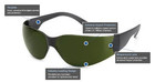 4664 Ul-certified Starlite Safety Glasses  Ir Filter 3 0 Lens  Black Temple