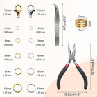 Jewelry Repair Kit  1400 Pcs Assorted Sizes Jump Rings Jewelry Making Supplies