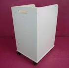 Trippnt Bedside Cart Locking Rolling Nightstand W  Drawer  Cabinet  2 Keys Hdpe