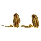 Chanel Cc Round Button Earrings 29 Clip-on Rhinestone Imitation Pearl Gd 39rh419