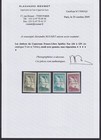 Cameroun  Scott B10-b13  yvert 236-239   Og  tropical   Signed Calves  Roumet