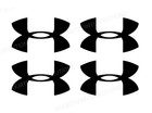 Set Of 4 Under Armour Iron On Htv Transfers Sizes And Colors