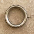 Pack Of Ten   Rings For 3    Wood Pole For Window Drapes - Silver