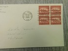 First Day Of Issue Mount Vernon Virginia Feb 1956 Vintage Stamp Envelope Cover