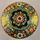 Vintage Embossed Floral Decorative Round Tin Made In Holland Beautiful 