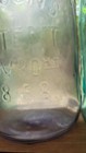 Antique Pair Twin K Mold Ht Error Mason s Patent Half Gallon Jars Stamped Caps 