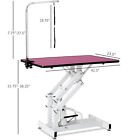 42 5inch Hydraulic Pet Grooming Table Pink Color