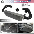 Twin Intercooler  black Hose Kit For Volkswagen Golf R Gti Mk7 2 0t Silver