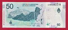 50 Pesos 2018 Argentina Unc Note  pick-363a  Suffix A Signatures  Caputo   Monz  