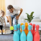  Kids Pins Balls Bowling Game Indoor Sport Development Toy Gifts