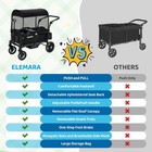 Wagon Stroller For 2 Kids  Premium All-terrain Stroller With Canopy  Adjustab   