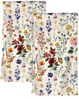 Vintage Flower Flour Sack Kitchen Towels Set Of 2  150gsm  Absorbent   Durable