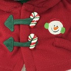 Dan Dee 2007 White Christmas Bear Plush Stuffed Animal Toy Red Hoodie Jacket 16 