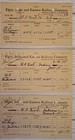 Lot Of 3 1935 Elgin Joliet   Eastern Railway Company Us Fuel Co Receipt Il
