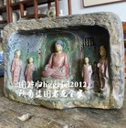 Stone Carved Buddha Statue Art Sculpture Temple Home Decor Collection