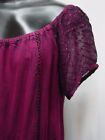 Peasant Blouse Camisole Renaissance Re-enactment Rayon Plum Color 2 Sizes