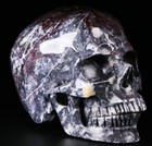 Huge 5 0  Chicken Bloodstone Carved Crystal Skull super Realistic crystal Healin