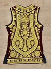 Indian Burgundy Velvet Vest Gold Zari Mirror Embroidery Waistcoat Handmade