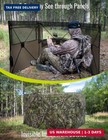 Tidewe Hunting Blind For Turkey  3-panel Blind See Through With Carrying Bag  Si