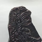 Wooden Sculpture Japanese Wood Block For Printing On Fabric Floral 6 w X 11 5 h