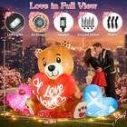 10 5 Ft Valentines Inflatables Outdoor Decorations Valentines Day Blow Up Bear W