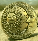 1 Year Sobriety Coin Brass Aa Chip Medallion Alcoholics Anonymous One Year Sober