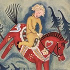 Vtg 1944 The Red Horse  By Elsa Moeschlin English Children   s Book Swedish Dala